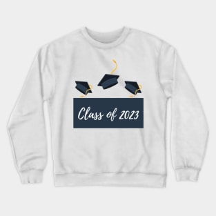 Class Of 2023. Navy, Gold and White Graduation 2022 Design. Crewneck Sweatshirt